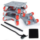 5-Wheel Heavy Duty Furniture Dolly – Carbon Steel Furniture Mover with 360° Rotating Rubber Casters, Max Load 1300 lbs