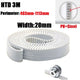 HTD 3M Closed Loop Timing Belt – 20mm Wide, PU + Steel, 3mm Pitch