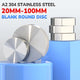 Ø 20-100mm Stainless Steel Blank Round Disc 304 Grade Metal Sheet Thick 20/30mm
