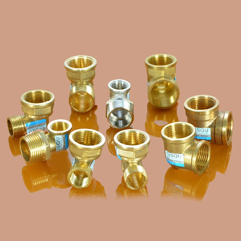 Brass Elbow Pipe Fitting – 1" Internal & External Thread, Plumbing Connector