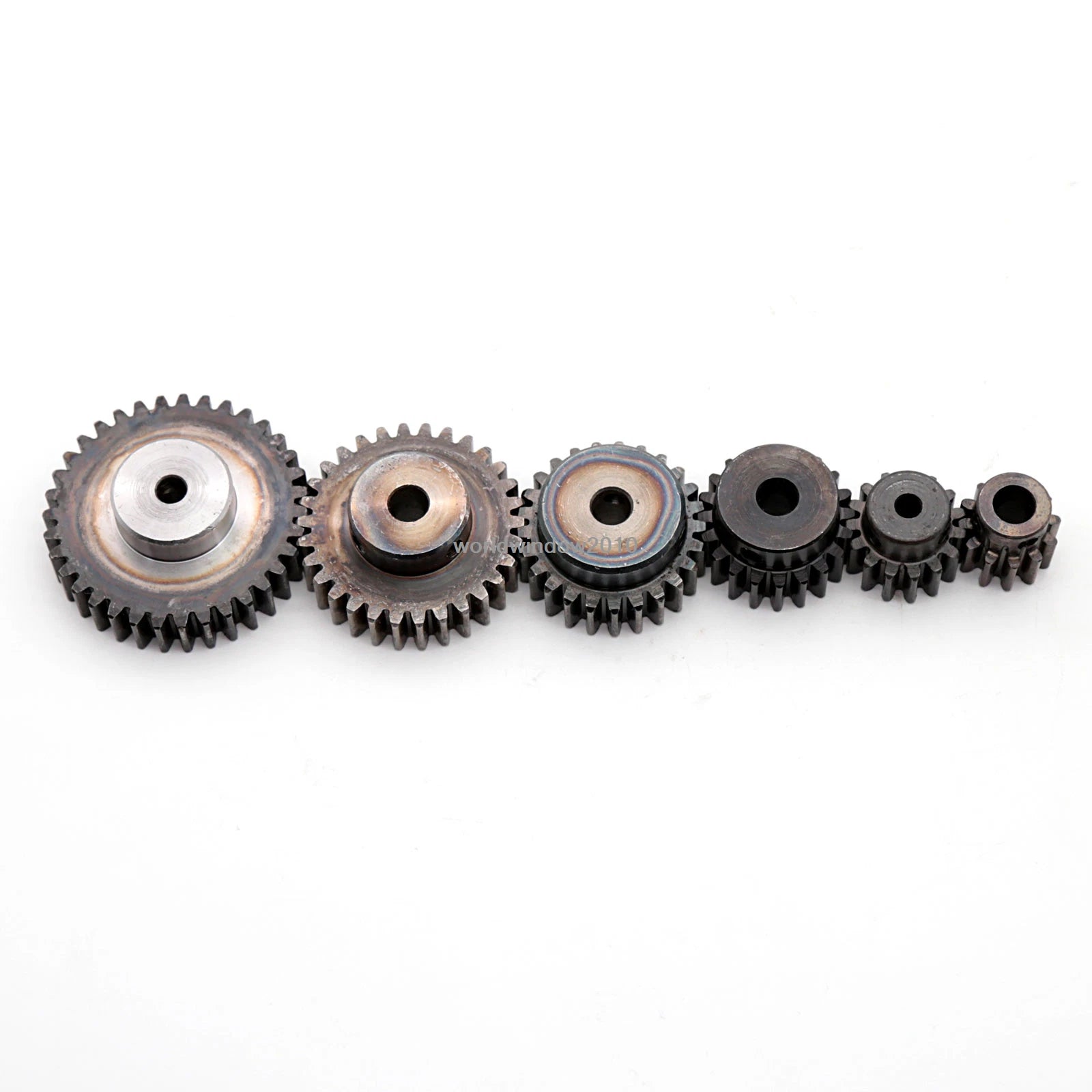 1.5Mod 12T-80T Spur Gear With Step 45# Steel Motor Pinion Gear With Set Screws