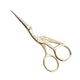 4.5" Stainless Steel Sharp Tip Classic Stork Scissors Crane Design Sewing DIY Tools Dressmaker Shears Scissors for Embroidery, Craft, Needle Work, Art Work & Everyday Use (Gold)