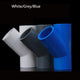 PVC 45 Degree Tee Equal 3Way Supply Pipe Fittings Adapter White Blue Grey