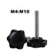 M4-M10 Plastic Star Thumb Screws with Carbon Steel Bolt – Hand Knob Fasteners