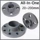 PVC Floor Flange Pipe Fitting Grey Wall Mount Fittings Solvent Weld 20mm~200mm