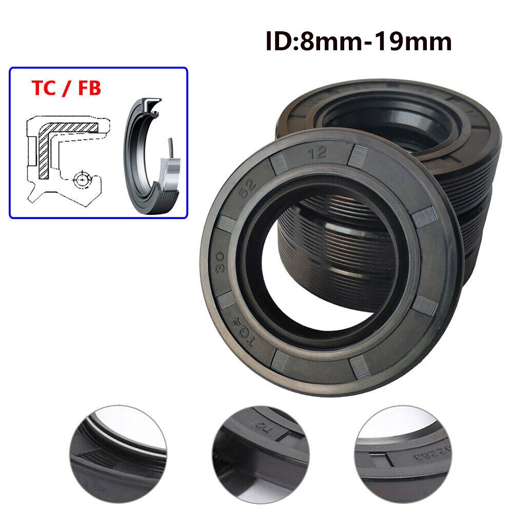 TC FB Skeleton Oil Seal NBR Double Lip — Rotation Shaft Seal ID 8–19mm