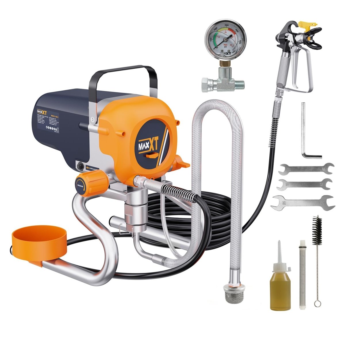 Airless Paint Sprayers, 3300PSI Motorized Paint Sprayer with Stand, High Efficiency Spray Paint Machine for Home, Outdoor DIY Handyman Shed Garage House Painting Deck Shed Fence Furniture - HomeDIYer