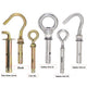 Concrete Eye Bolt Expansion Anchors — M6 M8 M10 M12 Hook Bolts for Concrete Walls