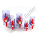 UPVC Ball Valves Clear Φ20mm Φ25mm~Φ63mm UPVC Plumbing Fittings On Off Valves