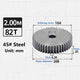 Spur Gear Cylindrical 2M 82T Tooth Pitch 6.28mm Thickness 20mm 45# Steel
