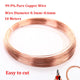 Pure Copper Wire 0.2mm 0.3mm 0.4mm 0.5mm Round Solid Bare Wire Multi-Size DIY