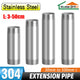 304 Stainless Steel Threaded Pipe Fittings — 1/2" NPT Nipples, Elbows, Tee & Caps