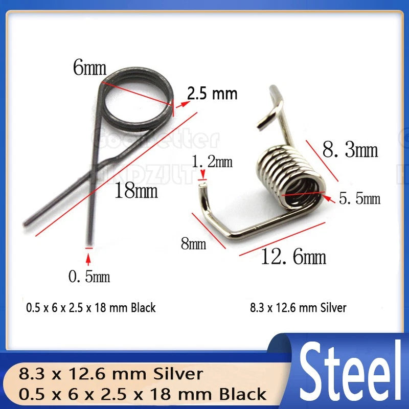 Torsion Springs Various Size Length Diameter Assortment High Tension Steel