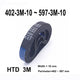 HTD 3M Timing Belt 10mm Wide – Closed Loop Synchronous Belt 402mm to 597mm Perimeter
