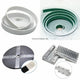Open-End Polyurethane Timing Belt with Steel Core — 2GT / 3M / 5M / 8M / XL / MXL / T5 / T10 / L / H Profiles, Green White Black