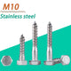 M10 10mm A2 STAINLESS STEEL SCREWS HEX HEAD LAG BOLTS WOOD SCREW BOLT DIN571