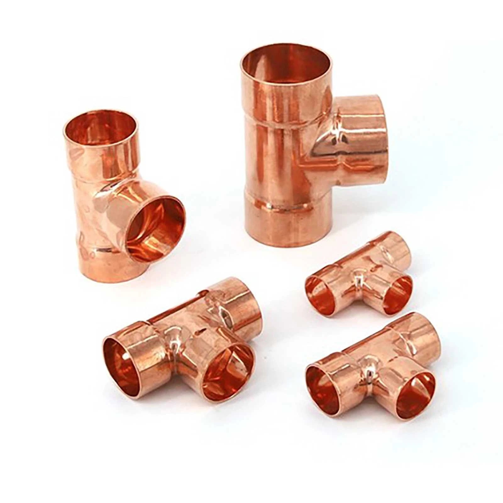 End Feed Reducing Tee Fittings – Copper Plumbing Pipe, WRAS Approved, 8mm–108mm