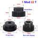 1 Mod 22 Teeth Spur Gear Motor Pinion Gears with Set Screws Black Oxide Steel