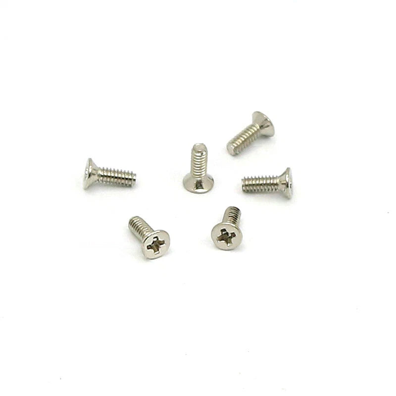 #2-56 Countersunk Phillips Machine Screws – 1/4" Length, Nickel Plated Carbon Steel (UNC)