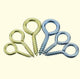 Light & Heavy Duty Screw Eyes & Hooks – Zinc or Brass Plated, Sizes 0# to 14# (Carbon Steel)