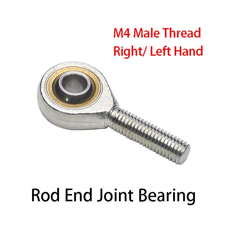 M4 Male Thread Rod End Bearing Rose Joint Bearings Right/Left Hand 4mm SA4TK T/K