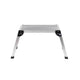 Folding Aluminum Work Platform — 330 lb Capacity, Anti‑Slip Surface, Silver, No Assembly Required