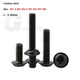 Black Zinc Flange Phillips Pan Head Machine Screws M1.4 M2 M2.5 M3 M4 M5 M6 — Washer-Free Metric Bolts