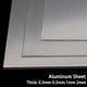 Aluminum Sheet Metal Flat Plate — Multiple Sizes, 0.3mm to 2mm Thick