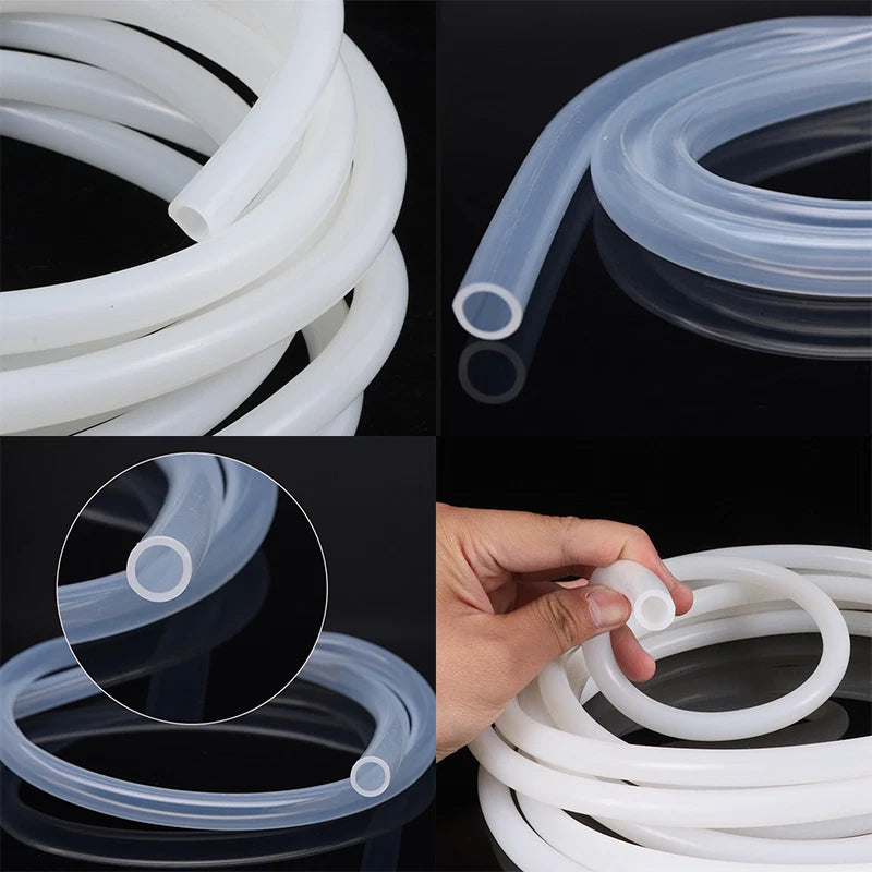 White Transparent Silicone Tubing Silicone Rubber Hose Pipe Food Grade I.D6-38mm