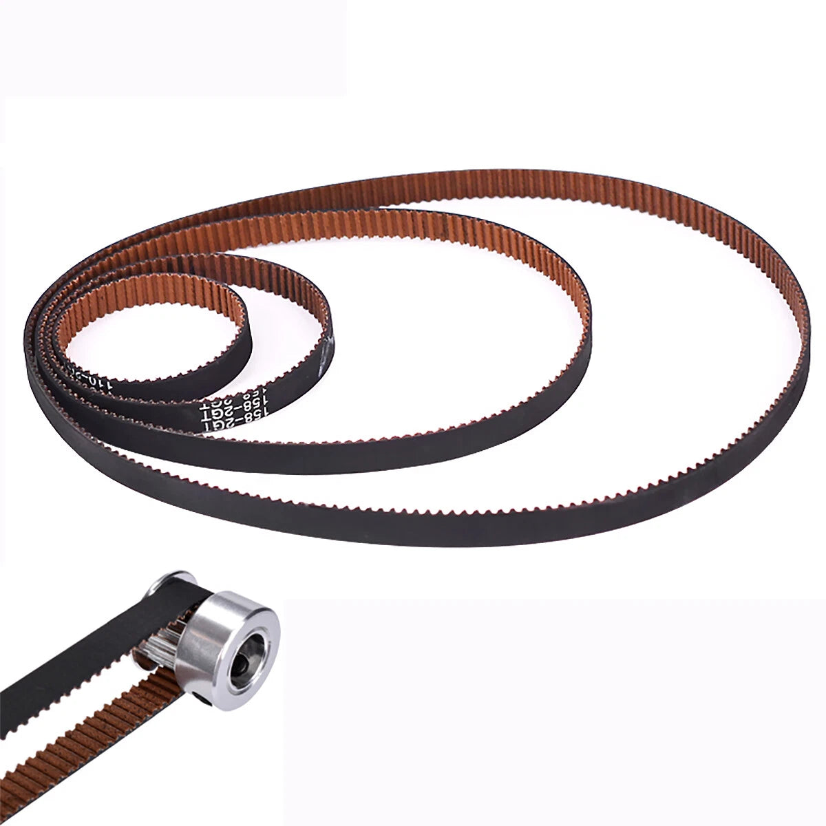 2GT Closed Loop Timing Belt 6mm Wide — GT2 Rubber Synchronous Belt for 3D Printers & CNC