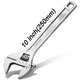 Adjustable Spanner Wrench 10" 250mm Chrome Vanadium Steel Professional Hand Tool