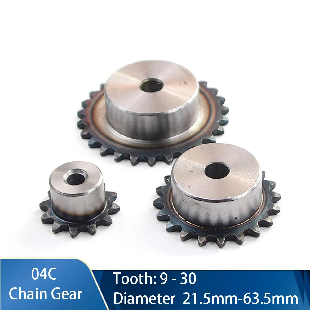 04C Chain Drive Sprocket #25 Roller Chain Sprockets 9-50T Pitch 21.5mm-63.5mm