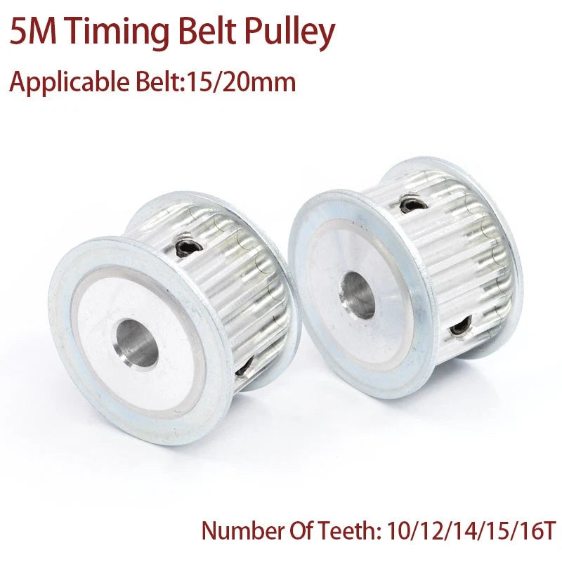 5M Timing Belt Pulley AF-Type 10T~16T Synchronous Wheel For 15mm/20mm Width Belt
