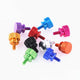 M3.5×7mm Aluminum Knurled Thumb Screws – Flat Head, Hand-Tighten, 10 Colors
