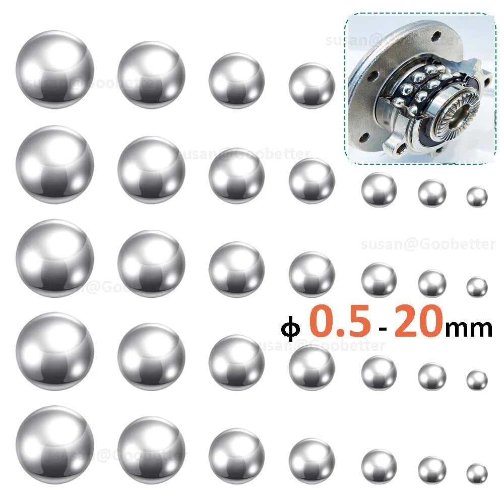 Stainless Steel Ball Bearings 0.5/0.6/0.8/1/1.1/1.2/1.3/1.4/1.5 - 20 mm Diameter