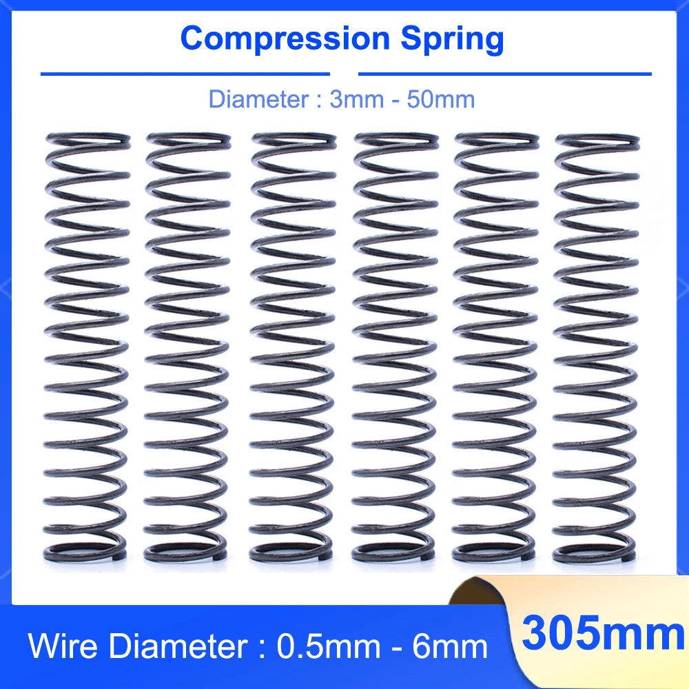 Compression Spring 3mm -50mm Diameter & 305mm Length Pressure Small Various Size