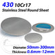Speciality Metals Magnetic Sheet 430 | Stainless Steel 0.6mm - 12mm Round Sheet