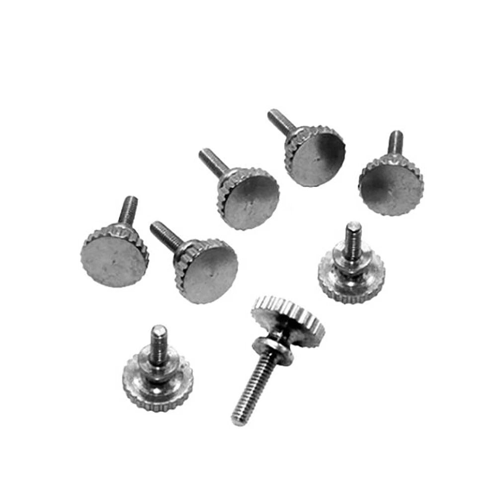 M2 Step Knurled Thumb Screws – Nickel Plated Brass, Step Head Hand Grip Bolt (Tool‑less Fastener) - HomeDIYer
