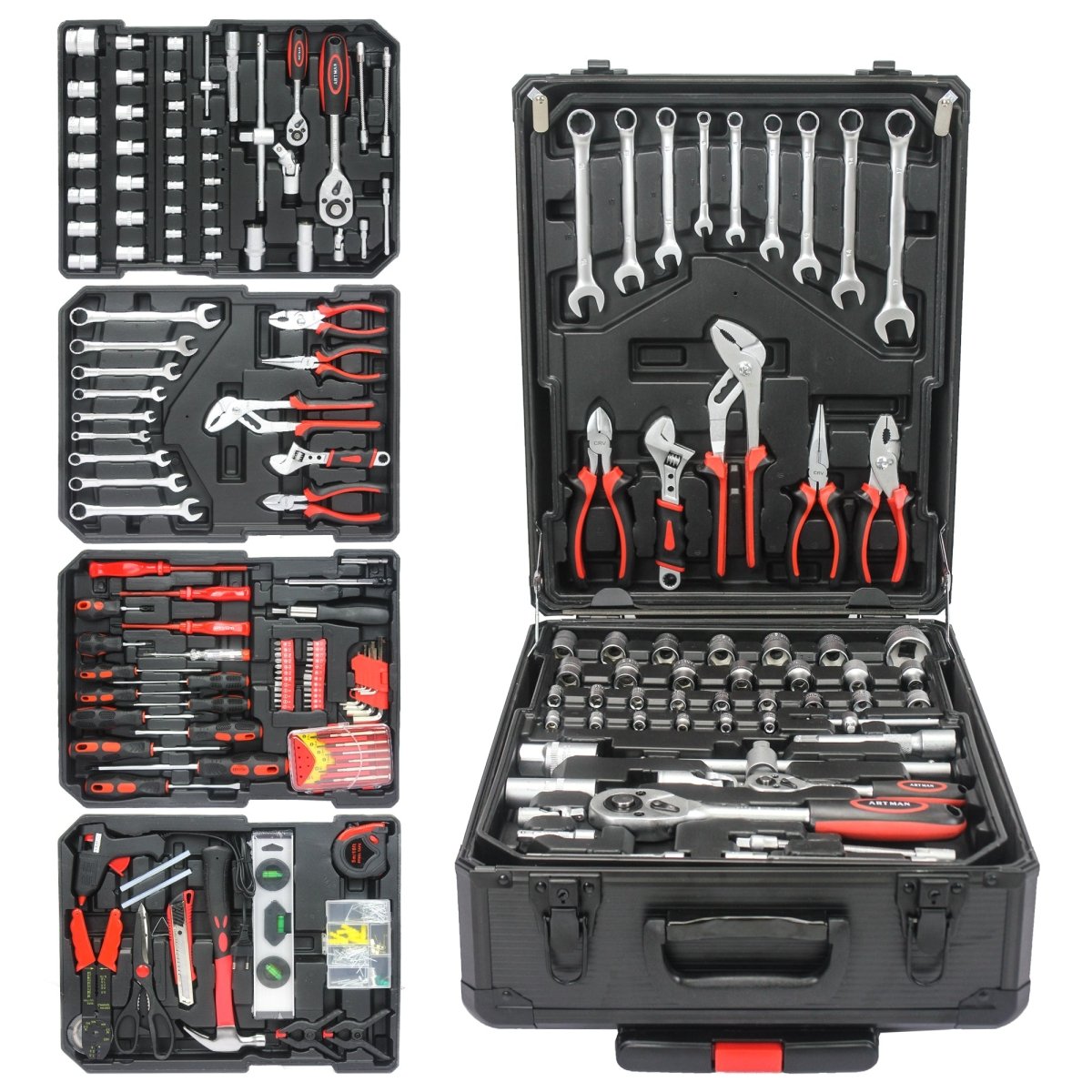 899pc Professional Tool Kit | 4-Drawer Rolling Case | HomeDIYer