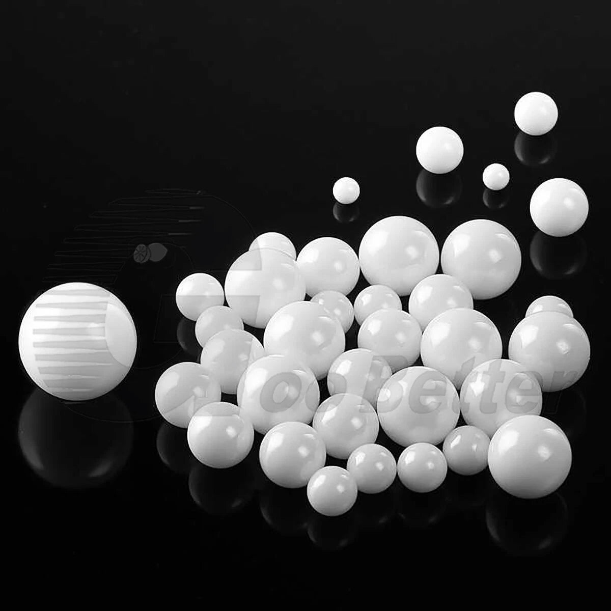 ZrO2 Zirconia Ceramic Ball Bearings G10 Dia 1mm-30mm Precision Solid Round Balls