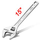 Adjustable Spanner Wrench 15"375mm Chrome Vanadium Steel Professional Hand Tool