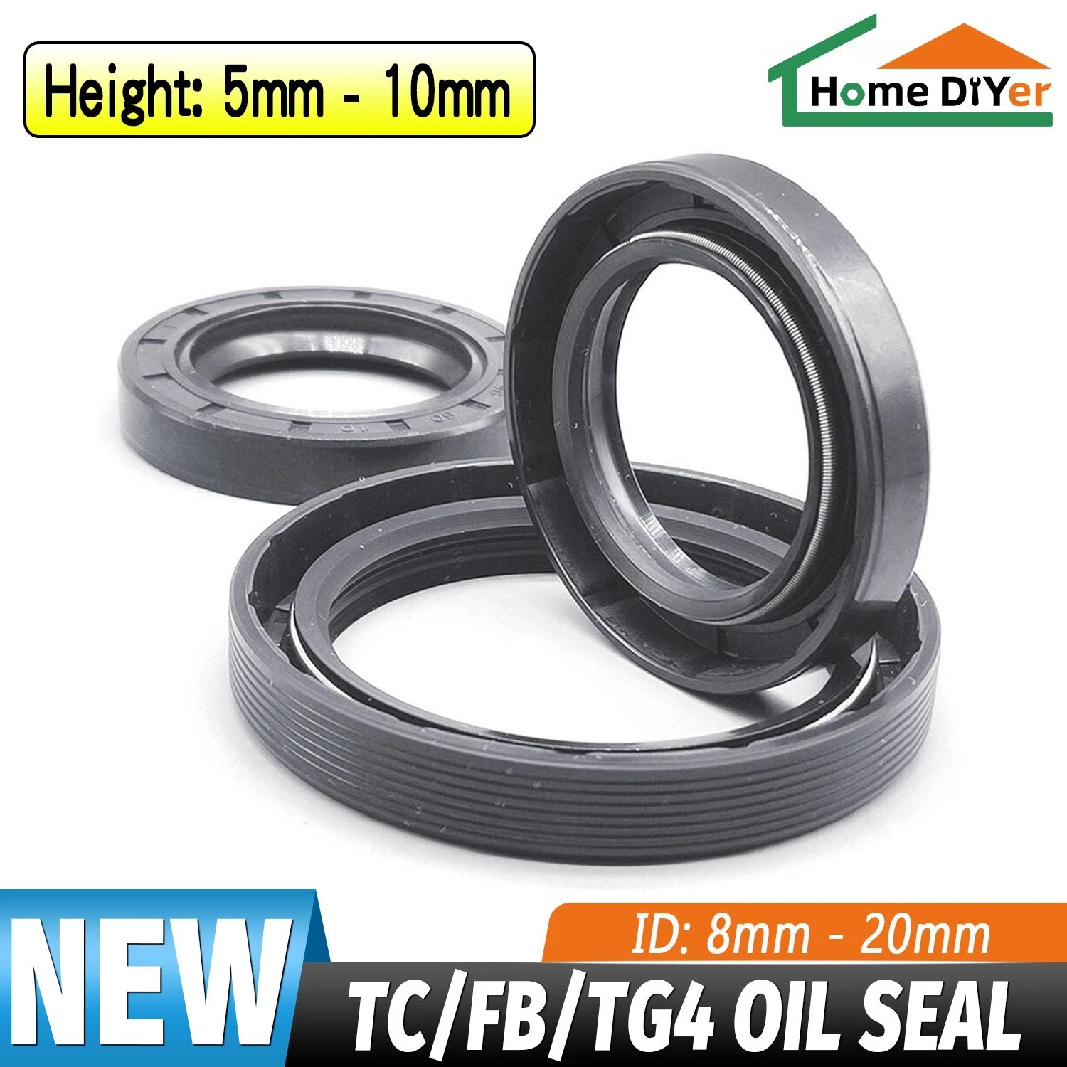 TC Double Lip NBR Oil Seal — Rotary Shaft Seal | Multiple Sizes