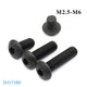 M2.5–M6 Socket Half Round Head Screws – Carbon Steel, Hex Drive, Fully Threaded (5–60mm Lengths)