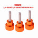 Knurled Thumb Screws — Aluminum & Stainless Steel, Orange | 1/4-20, 3/8-16, M5–M10