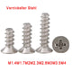 M1 M1.2 M1.4 M1.7 M2 M2.3 M2.6 M3 M3.5 M4 Flat Head Self Tapping Screws Flat Tail – Nickel Plated Steel