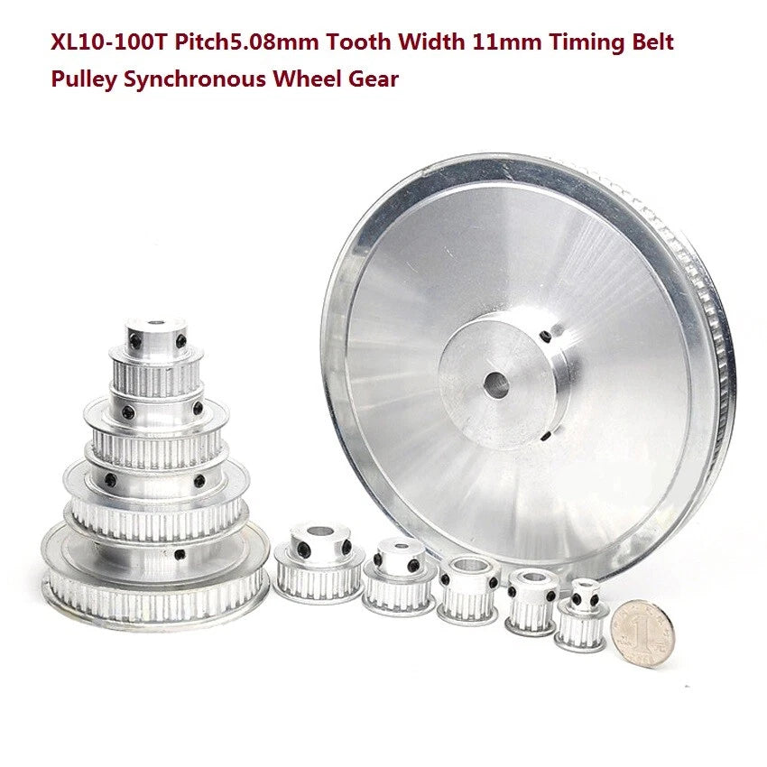 XL10-100T Timing Belt Pulley Pitch 5.08mm Synchronous Wheel Tooth Width 11mm