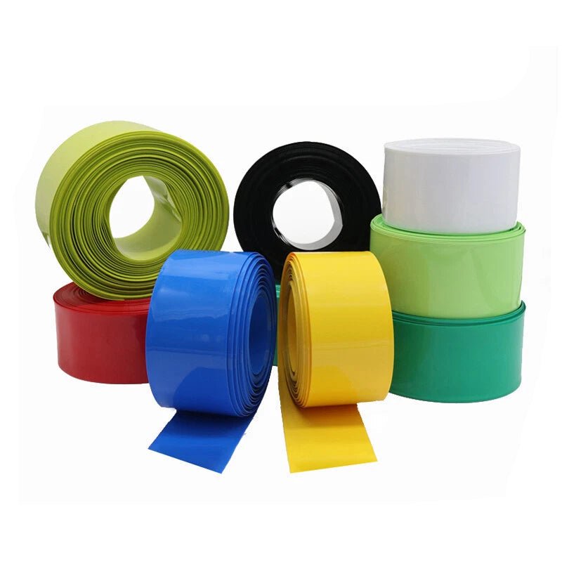 43mm PVC Heat Shrink Tubing for Battery Packs — 13 Colors, 1–50 Meter Rolls - HomeDIYer