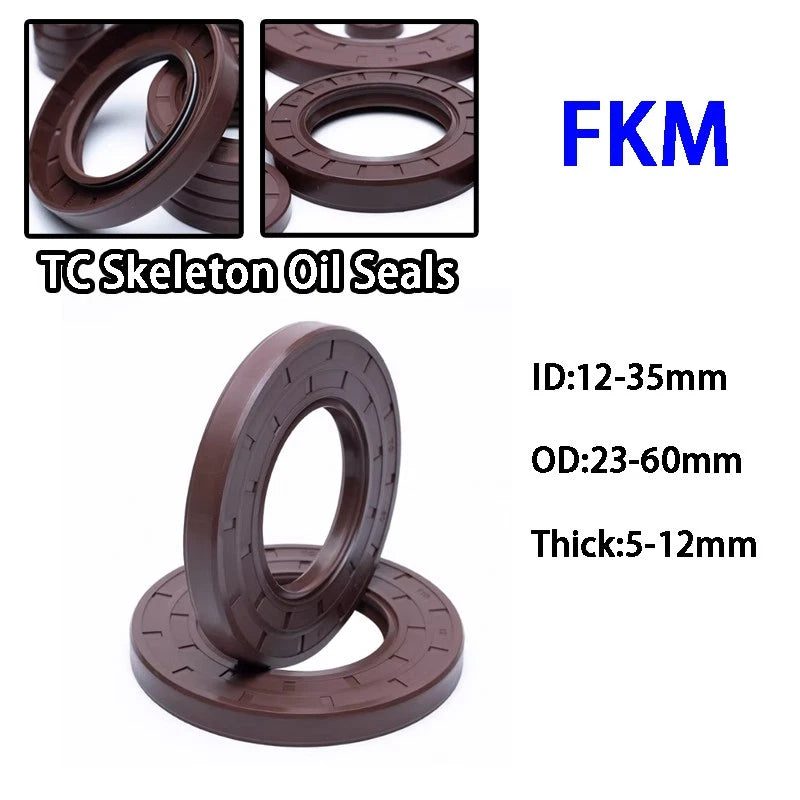 TC Double Lip FKM Oil Seal — Rotary Shaft Skeleton Seal Ring