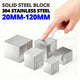 Solid 304 Stainless Steel Block Plate 20mm 25mm 30mm 35mm - 120mm Grade 304 GS