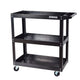 Black Tool Cart 3-Tier 26*14.2*30.3 Inch(L*W*H)